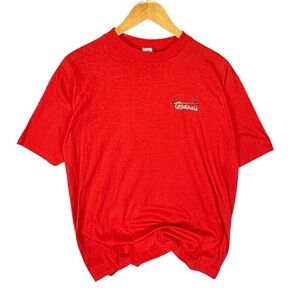 Vintage St Louis Cardinals Baseball T Shirt Red Short Sleeve XL Single Stitch